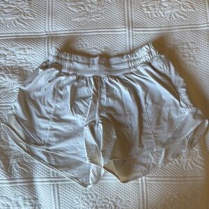 Women's White Lululemon Shorts